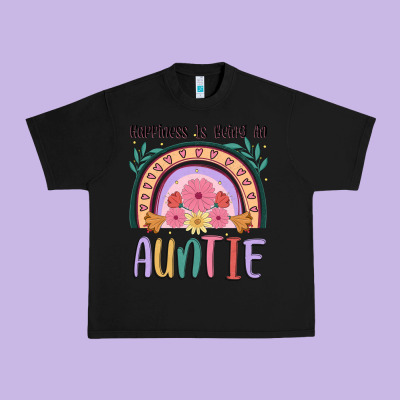 Happiness Is Being An Auntie Urban Heavy Tee Designed By Jahusdesignshop