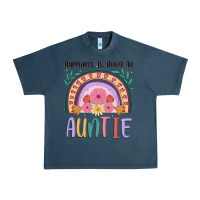 Midnight Navy happiness is being an auntie Urban Heavy Tee - JahusDesignShop
