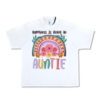 White happiness is being an auntie Urban Heavy Tee - JahusDesignShop