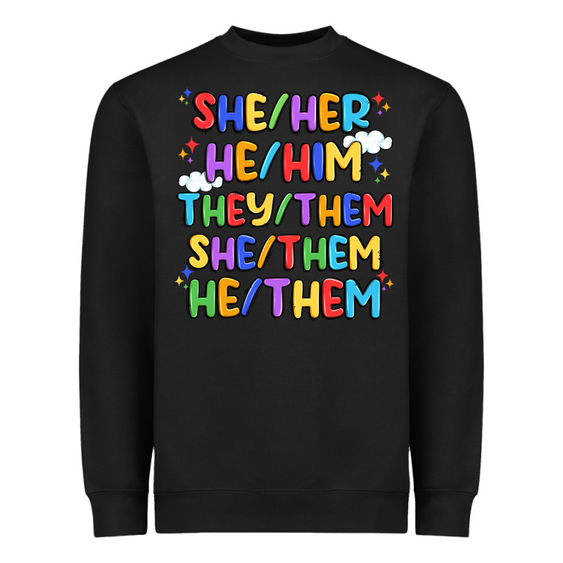 Pride Pronouns Heavyweight Sweatshirt by Artiststas | Teevron