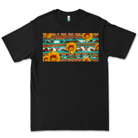 Black aztec sunflower cowhide license plate Premium Tee - Artiststas