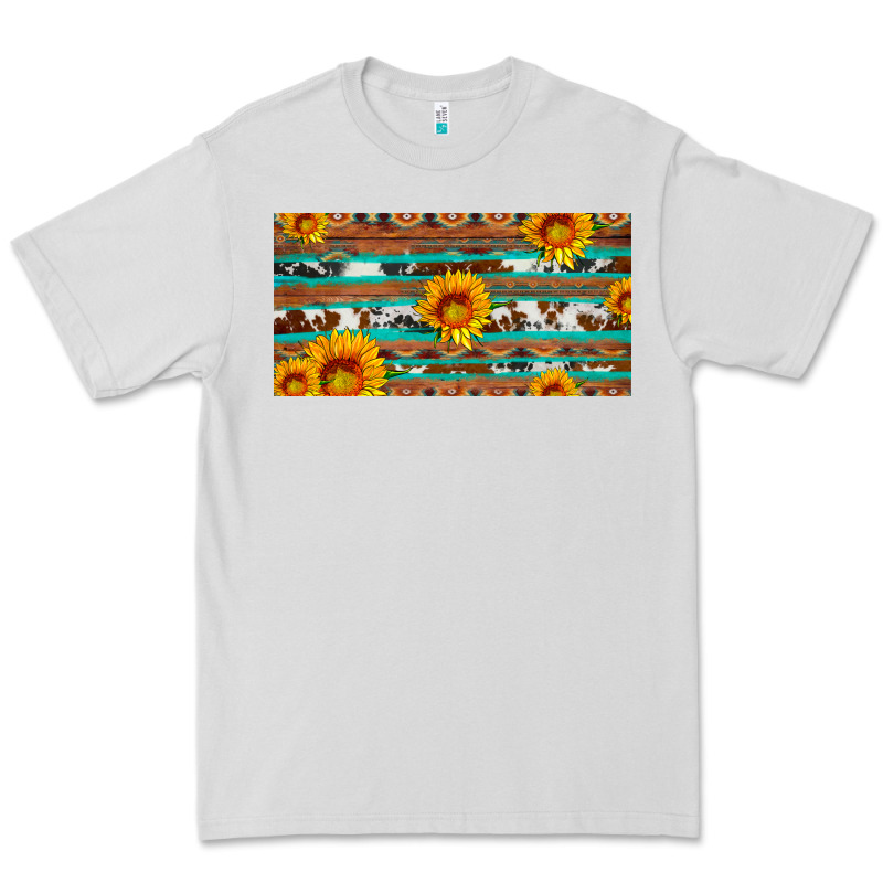 Aztec Sunflower Cowhide License Plate Premium Tee by Artiststas | Teevron