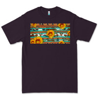 Plum aztec sunflower cowhide license plate Premium Tee - Artiststas