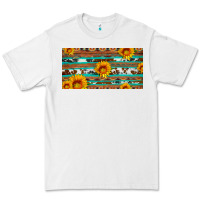 White aztec sunflower cowhide license plate Premium Tee - Artiststas