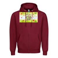 Burgundy let's just avocudde Zipper Hoodie - TumblerDesignByShophia