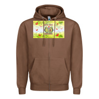 Chestnut let's just avocudde Zipper Hoodie - TumblerDesignByShophia