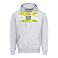 Heather Grey let's just avocudde Zipper Hoodie - TumblerDesignByShophia