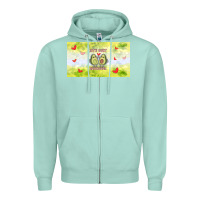 Seafoam let's just avocudde Zipper Hoodie - TumblerDesignByShophia