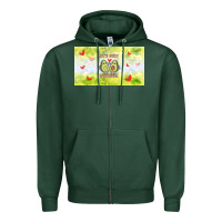 Sports Green let's just avocudde Zipper Hoodie - TumblerDesignByShophia