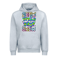 Heather Grey Crew Field Trip Urban Hoodie - CowhideDigitalArt