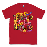 Red educator of tiny humans Classic Tee - NancyCooperArtShop