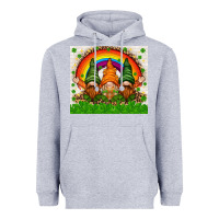 Heather Grey St. Patrick's Day gnomies tumbler Heavyweight Hoodie - HowdyJamesFarm