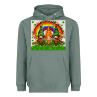 Sage St. Patrick's Day gnomies tumbler Heavyweight Hoodie - HowdyJamesFarm