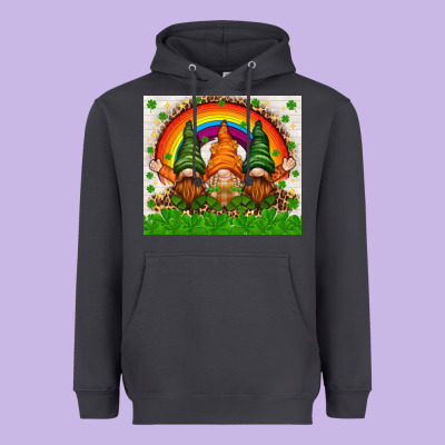St. Patrick's Day Gnomies Tumbler Heavyweight Hoodie Designed By Howdyjamesfarm