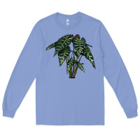 Colony Blue Amazon Elephant Ear Long Sleeve Tee - LillyAllenDesigns