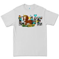 Dove Grey love western cow Premium Tee - JahusDesignShop