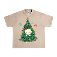French Oak christmas tree cat Urban Heavy Tee - MaliasSmallBusiness