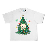 Lunar Rock christmas tree cat Urban Heavy Tee - MaliasSmallBusiness