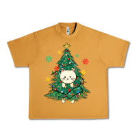 Peanut Butter christmas tree cat Urban Heavy Tee - MaliasSmallBusiness