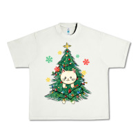 Pistachio christmas tree cat Urban Heavy Tee - MaliasSmallBusiness