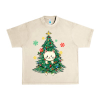 Sandshell christmas tree cat Urban Heavy Tee - MaliasSmallBusiness