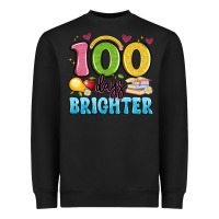 Black 100 days brighter Heavyweight Sweatshirt - Artiststas