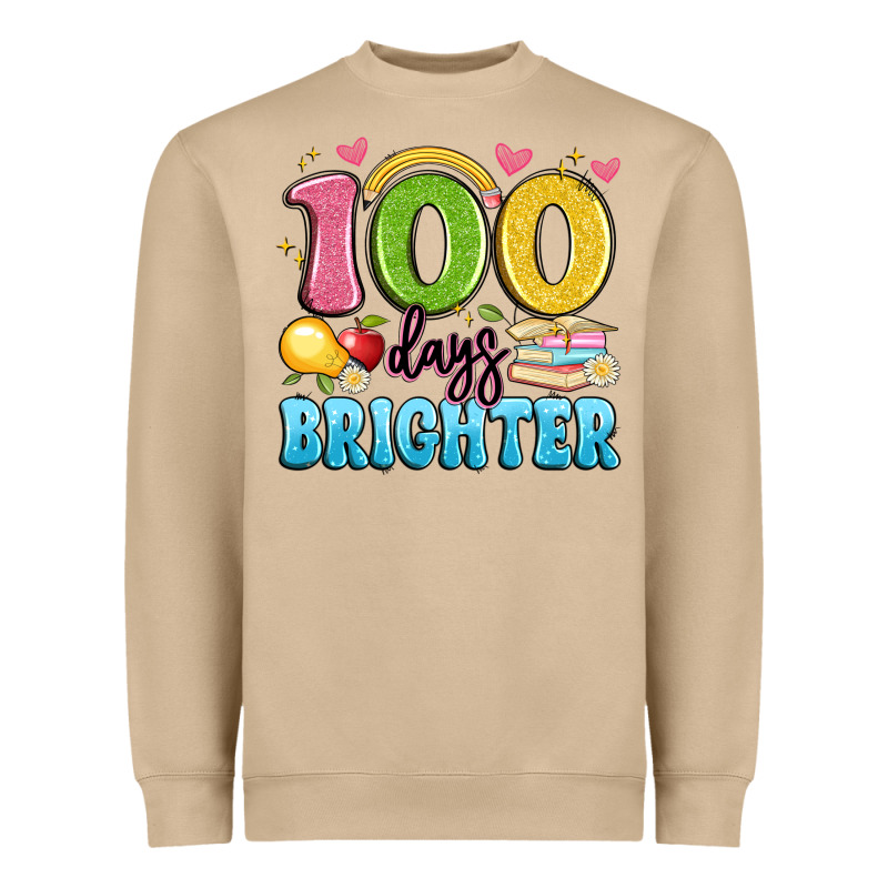 100 Days Brighter Heavyweight Sweatshirt by Artiststas | Teevron