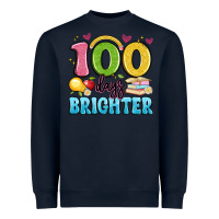 Navy 100 days brighter Heavyweight Sweatshirt - Artiststas