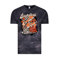 Cloud Black checkered retro basketball Vintage Tee - MaliasSmallBusiness