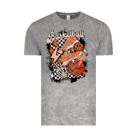 Cloud Rock checkered retro basketball Vintage Tee - MaliasSmallBusiness