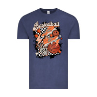 Vintage Denim checkered retro basketball Vintage Tee - MaliasSmallBusiness