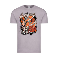 Vintage Zinc checkered retro basketball Vintage Tee - MaliasSmallBusiness