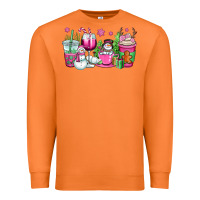 Carrot pink christmas snowman coffee cups Premium Sweatshirt - OliviaCreatesArt