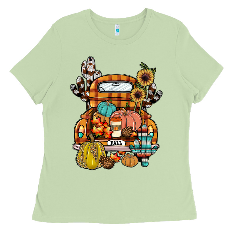 Farm Truck,fall Ladies Tee by JahusDesignShop | Teevron