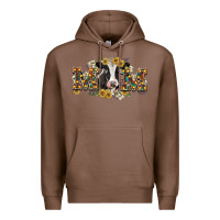 Chestnut Mom with cow Premium Hoodie - CowGirlArtShop
