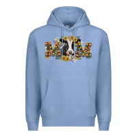 Colony Blue Mom with cow Premium Hoodie - CowGirlArtShop