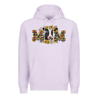 Lilac Mom with cow Premium Hoodie - CowGirlArtShop