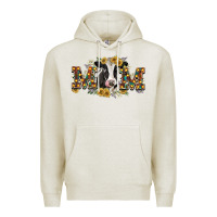 Oatmeal Heather Mom with cow Premium Hoodie - CowGirlArtShop
