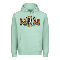 Seafoam Mom with cow Premium Hoodie - CowGirlArtShop