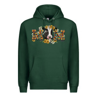 Sports Green Mom with cow Premium Hoodie - CowGirlArtShop