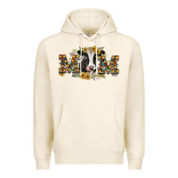 Tofu Mom with cow Premium Hoodie - CowGirlArtShop