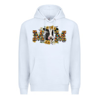 White Mom with cow Premium Hoodie - CowGirlArtShop