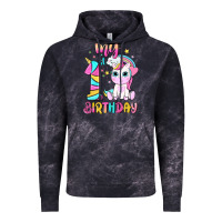 Cloud Black my 1 st birthday with little cute unicorn Vintage Hoodie - NancyCooperArtShop