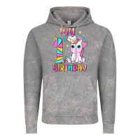 Cloud Rock my 1 st birthday with little cute unicorn Vintage Hoodie - NancyCooperArtShop