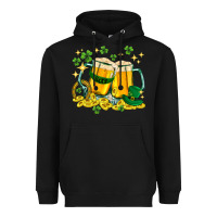 Black St. Patrick's Day beer Heavyweight Hoodie - HowdyJamesFarm