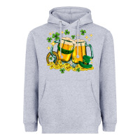 Heather Grey St. Patrick's Day beer Heavyweight Hoodie - HowdyJamesFarm