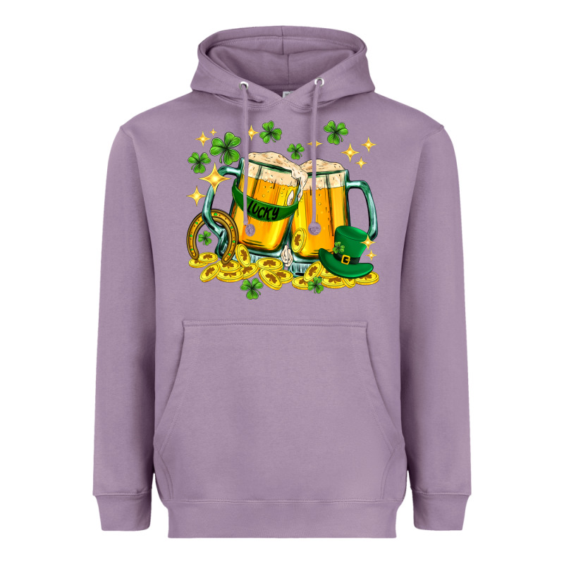 St. Patrick's Day Beer Heavyweight Hoodie by HowdyJamesFarm | Teevron