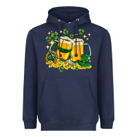 Navy St. Patrick's Day beer Heavyweight Hoodie - HowdyJamesFarm