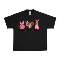 Black peace love ballet Urban Heavy Tee - NancyCooperArtShop