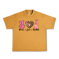 Peanut Butter peace love ballet Urban Heavy Tee - NancyCooperArtShop